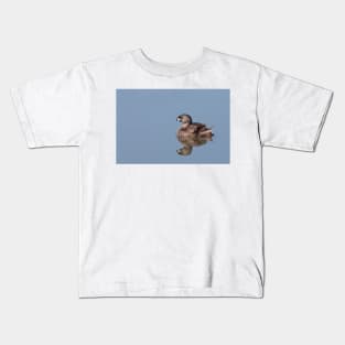 Pied-billed Grebe with chick Kids T-Shirt